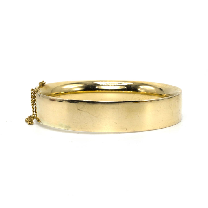 Vintage B.A. Ballou & Co. 14K Gold Hinged Bangle