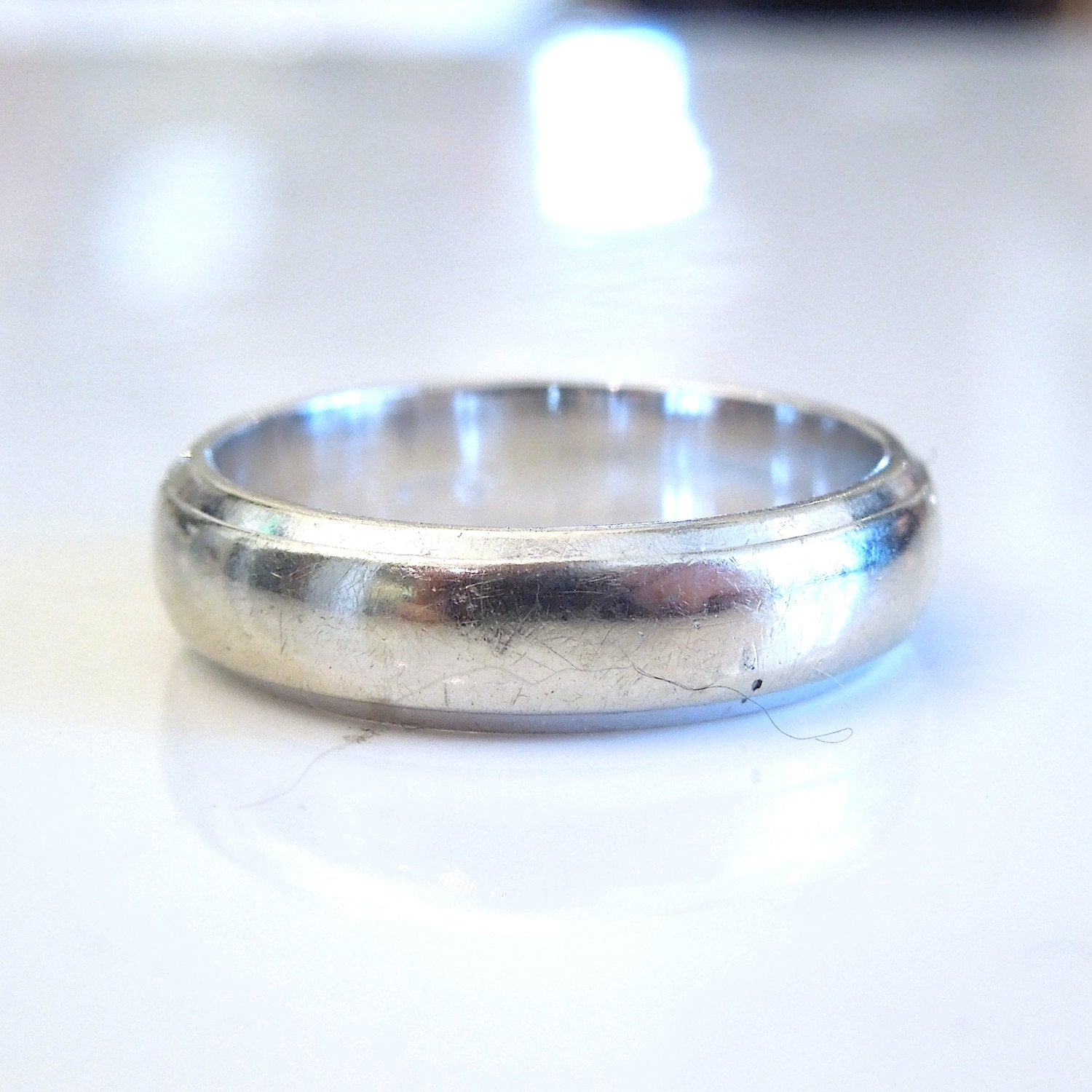 Handmade Bicolor 18K Gold 5mm Wedding Band