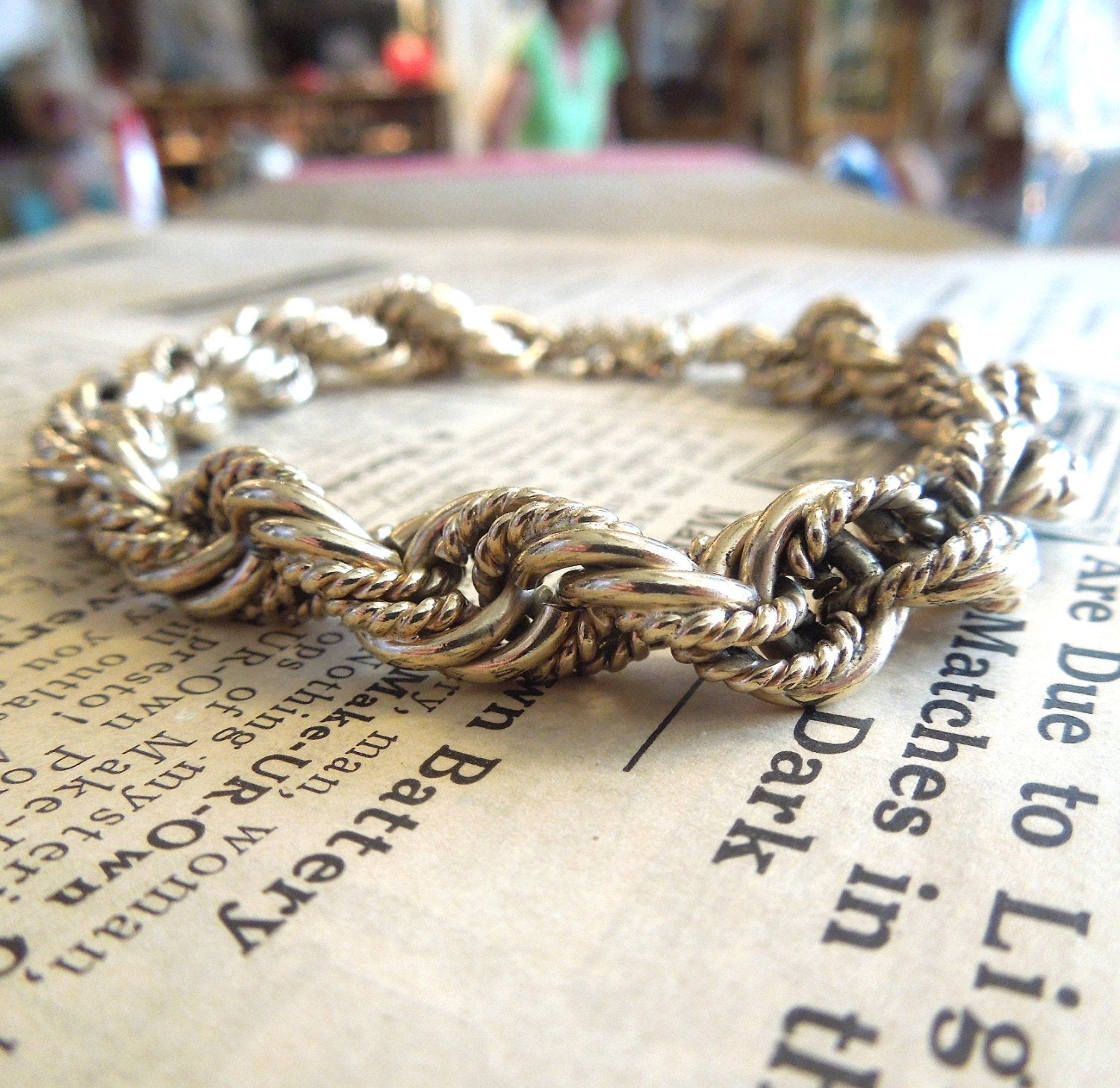 Yellow Gold Rope Bracelet