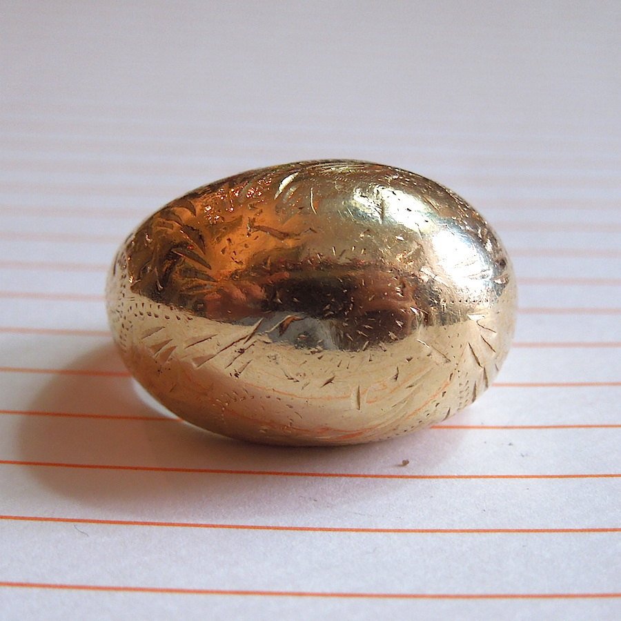 Vintage Yellow Gold Dome Ring