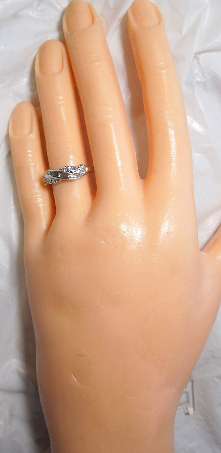 Vintage Diamond Band in Platinum with Baguettes