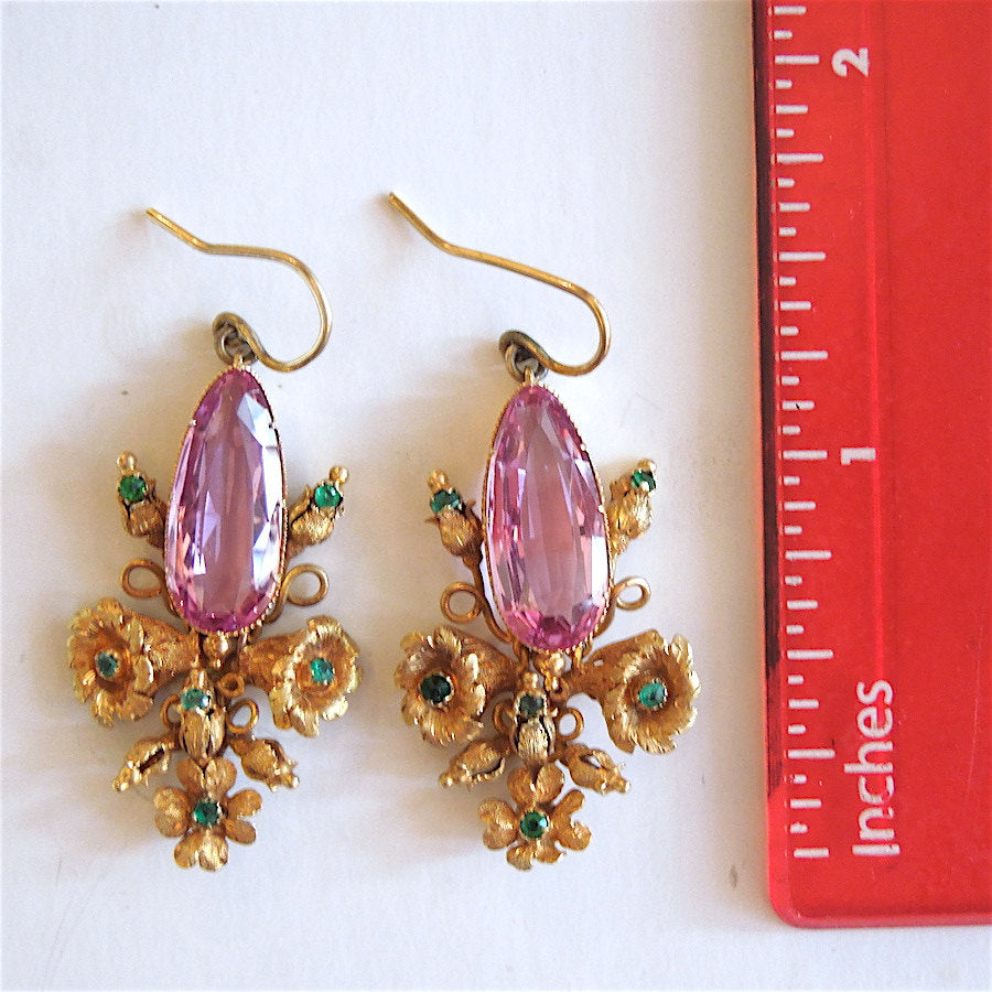 Fine Antique Georgian (c. 18th century) Drop Earrings in 18K
