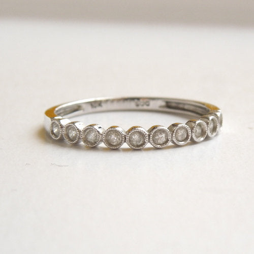10K White Gold Diamond Anniversary/Wedding Band
