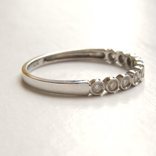 10K White Gold Diamond Anniversary/Wedding Band