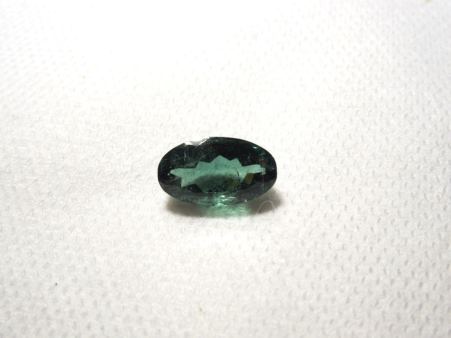 4.27 ct Oblong Oval Green Blue Tourmaline
