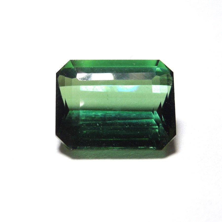 2.4 ct Emerald Cut Forest Green Tourmaline