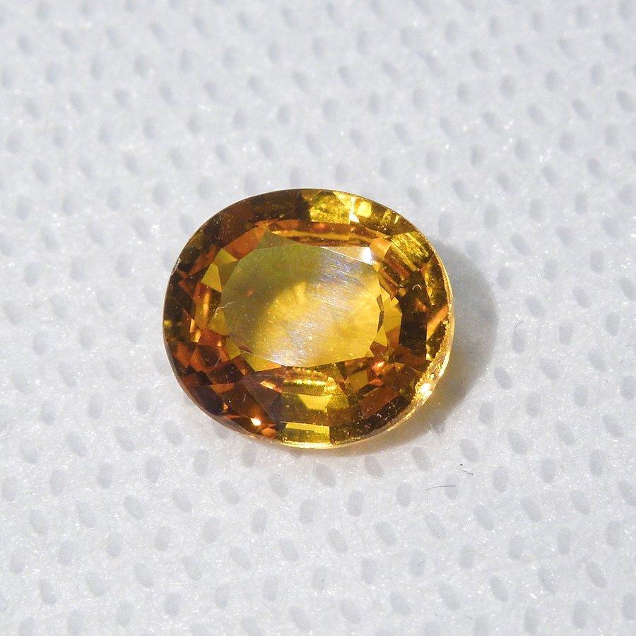 2.38 ct Vivid Orange Oval Cut Sapphire